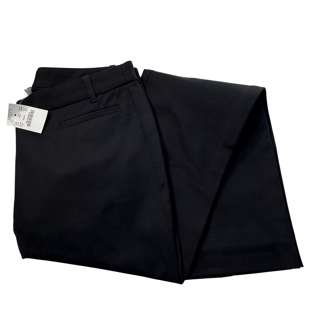J By J. Crew Mid-Rise Straight Leg Pant Black Womens 8 - Picture 12 of 12